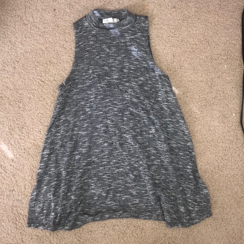 Grey Turtleneck Tank